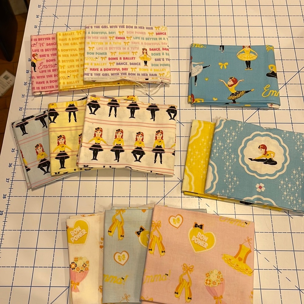The Wiggles Emma 12 Piece Cotton Fat Quarter Pack